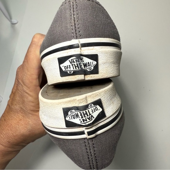 Vans Gray Canvas Lace Up Sneakers Women’s Size 8/Men’s 6.5 - Picture 9 of 10